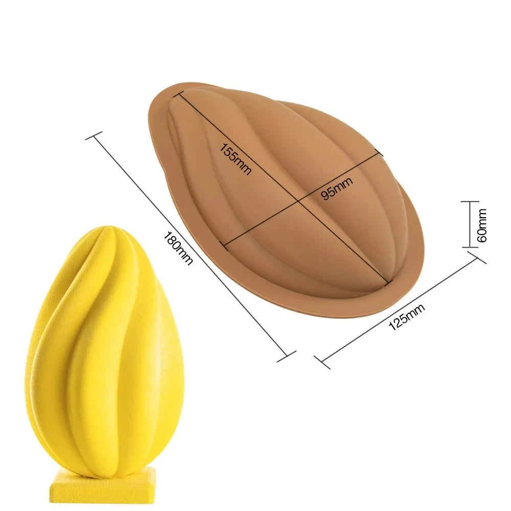 Large 3D Silicone Easter Egg Mold – Breakable Chocolate & Candy