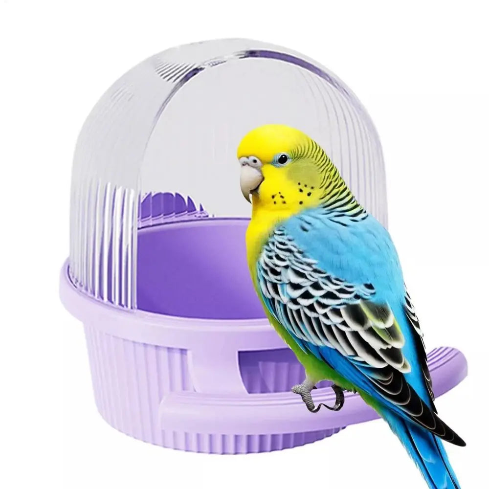 Hanging Cage Bird Feeder – Durable Plastic Parrot Feeder Cup