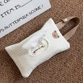 Cute Bear Car Hanging Tissue Box & Storage Bag | Flannel