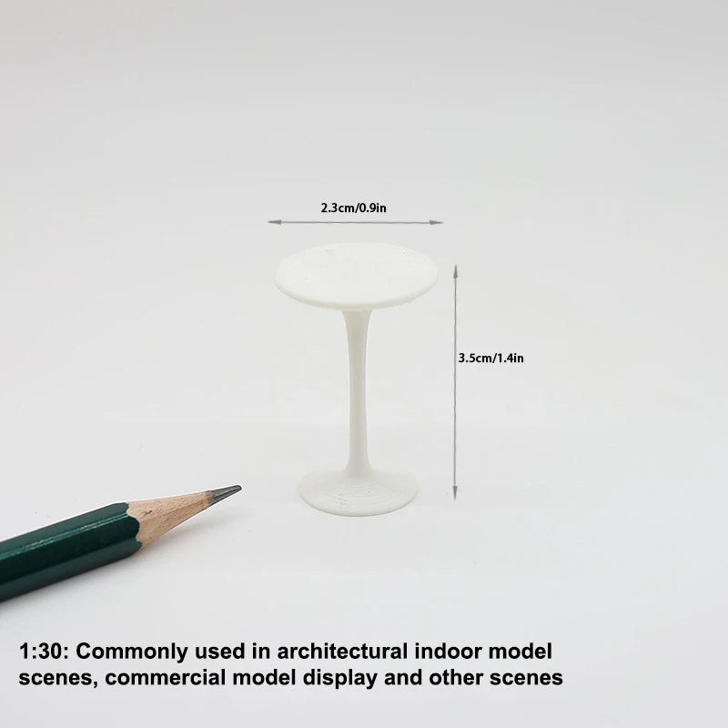 Dollhouse Mini Bar Table & Chair Set – 1/12 Scale Furniture