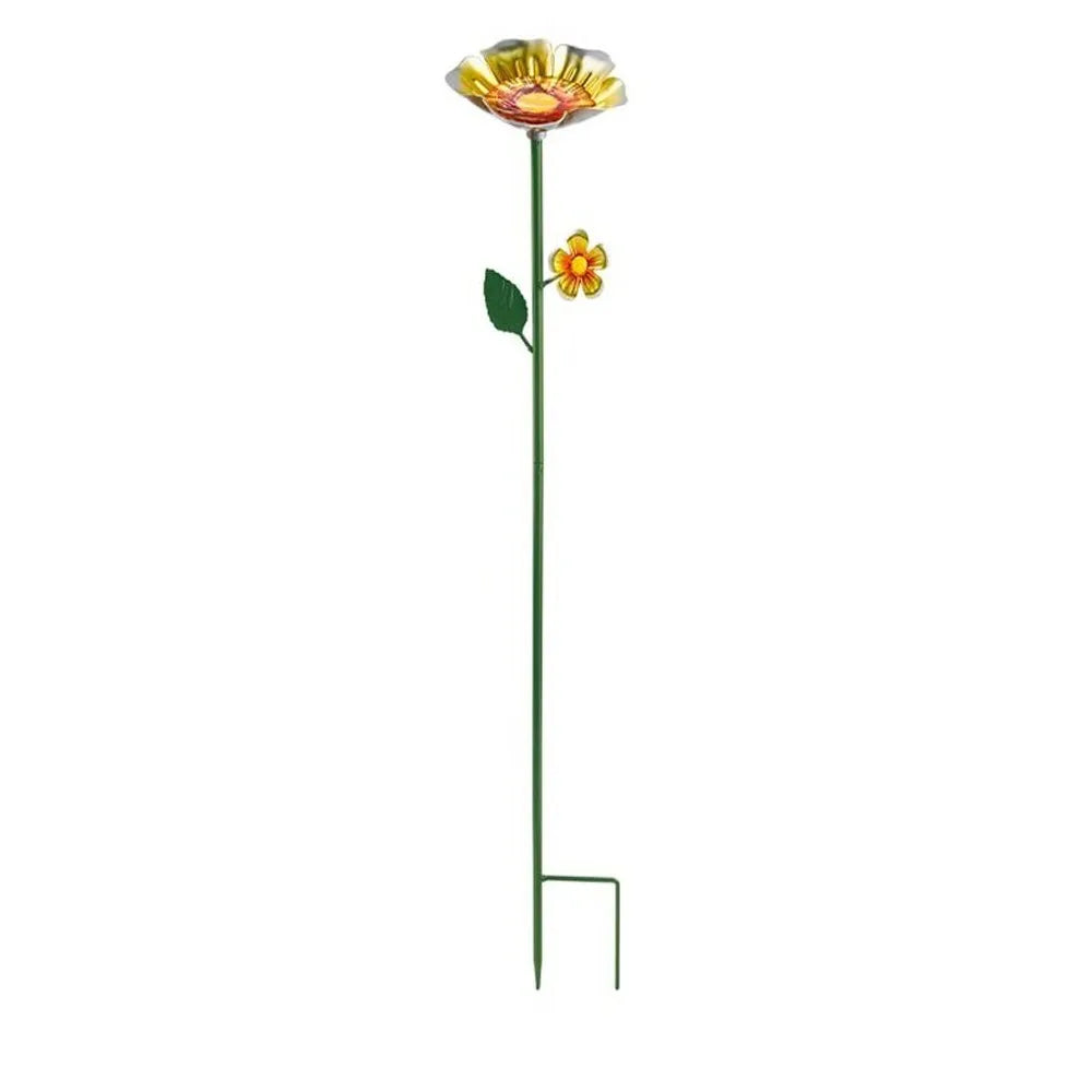 Metal Flower Bee Watering Station – Rust-Resistant Garden Feeder