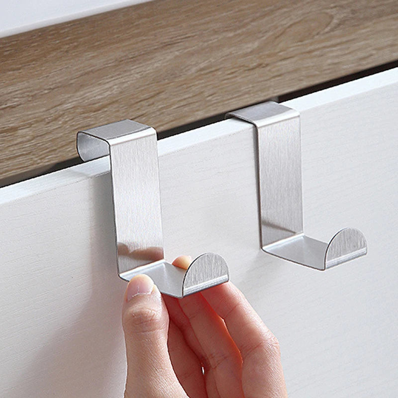Z-Shaped Stainless Steel Hook – Cabinet Door & Wall Hanger
