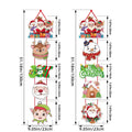 Merry Christmas Door Hanger – Santa Cartoon Xmas Decor