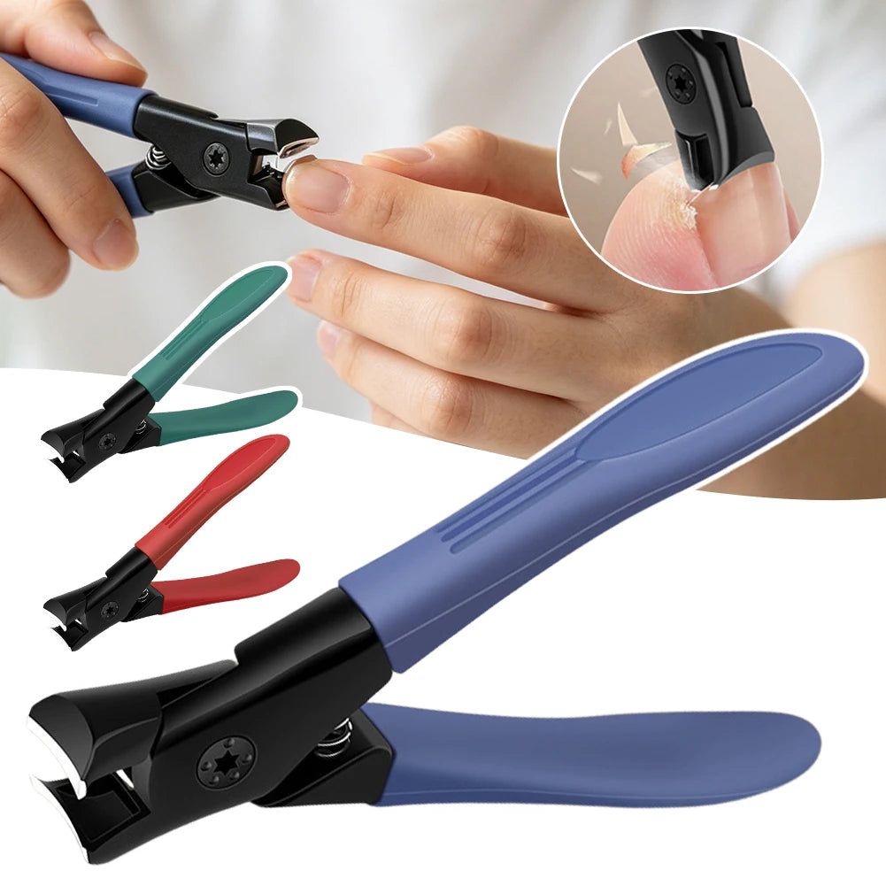 Wide-Jaw Toenail Clipper – Anti-Splash Stainless Steel Trimmer