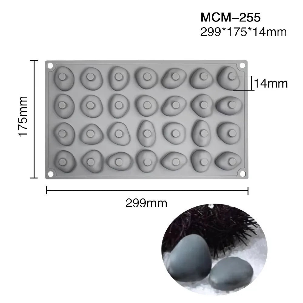 28-Pc Cobblestone Silicone Mold – Food Grade Baking & Chocolate