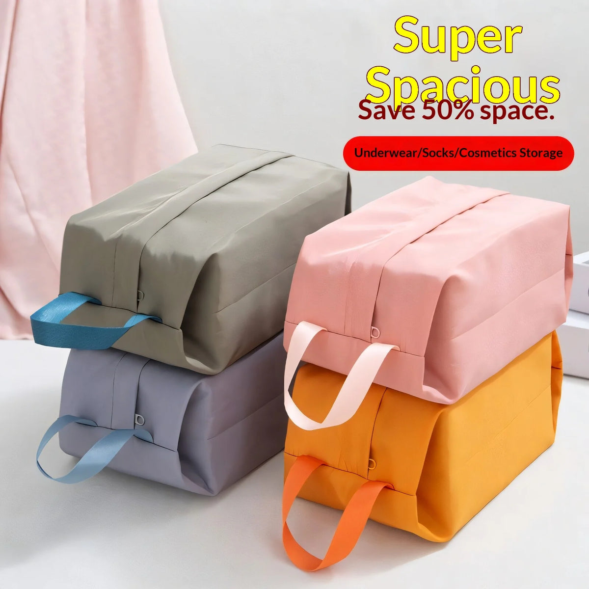 Waterproof Travel Bag Organizer for Underwear Socks & Cosmetics