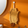 Cute Coral Fleece Hand Towel – Quick-Dry Kitchen & Bathroom