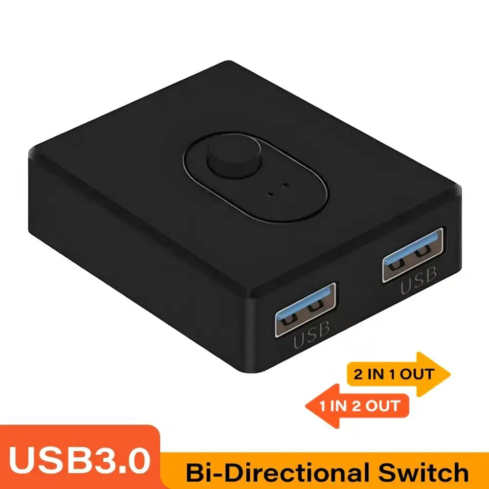 USB 2.0/3.0 Bidirectional Switch Hub – Share PC Devices Easily