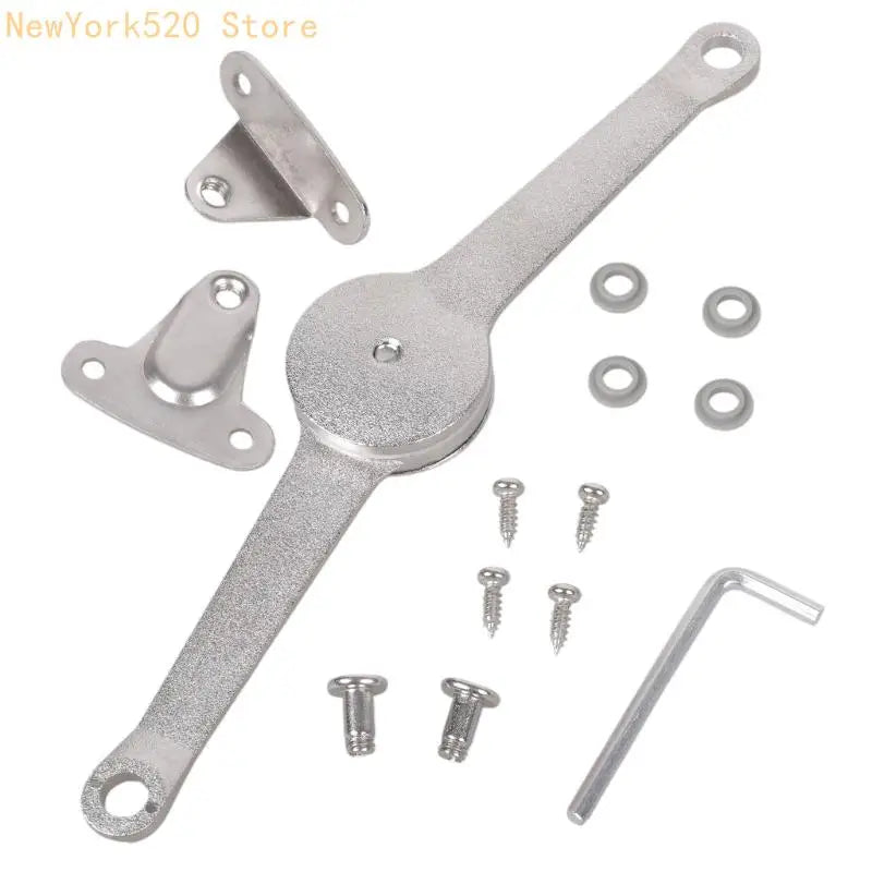 Zinc Alloy Soft-Close Lid Support Stay Hinge for Cabinet & Wardrobe
