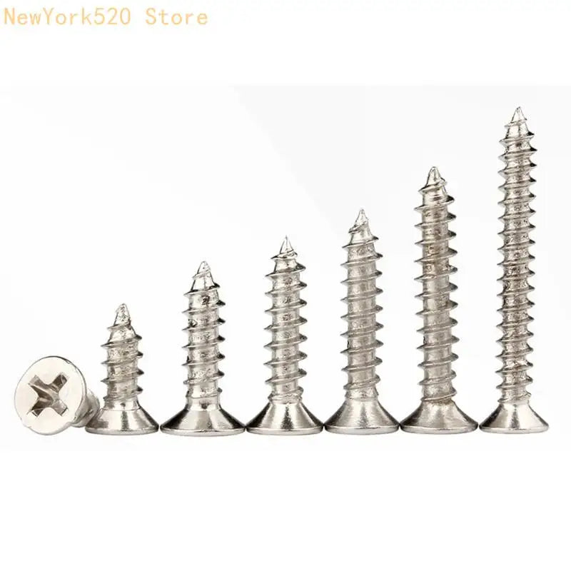 800Pcs 304 Stainless Steel Tapping Screw Assortment Set 8 Sizes