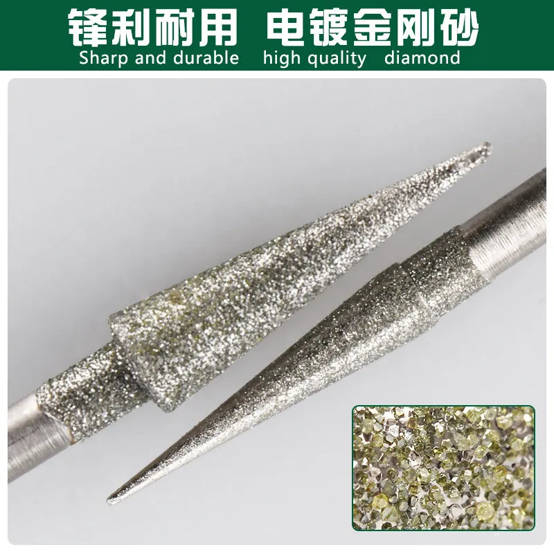 Diamond Needle Carving Tool – Jade Jadeite Beeswax Grinding Bits