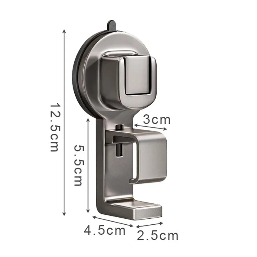 Suction Cup Wall Hooks No-Drill Washbasin Storage Rack 1/3 PCS