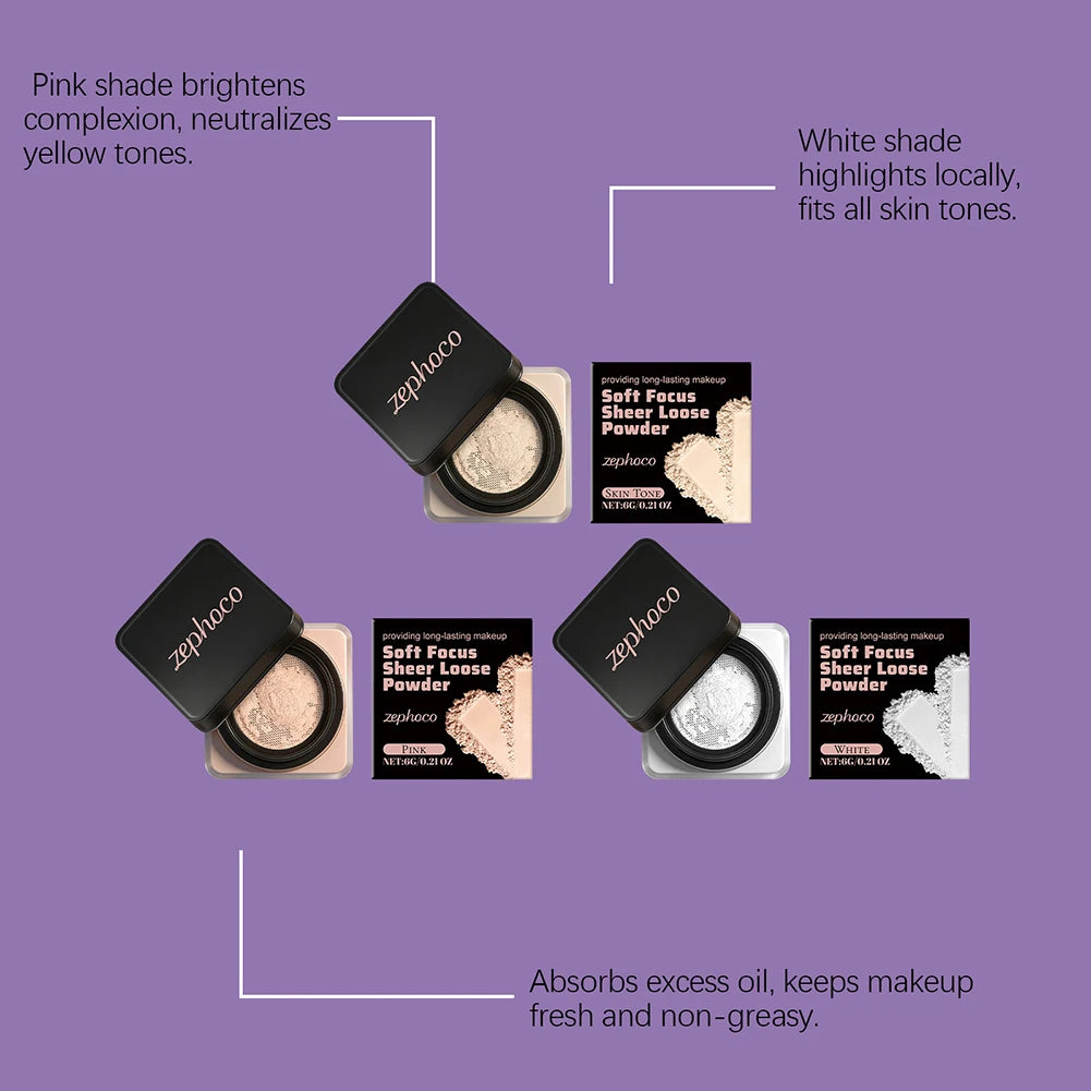 Misscheering Easy-Bake Loose Setting Powder – Matte Finish