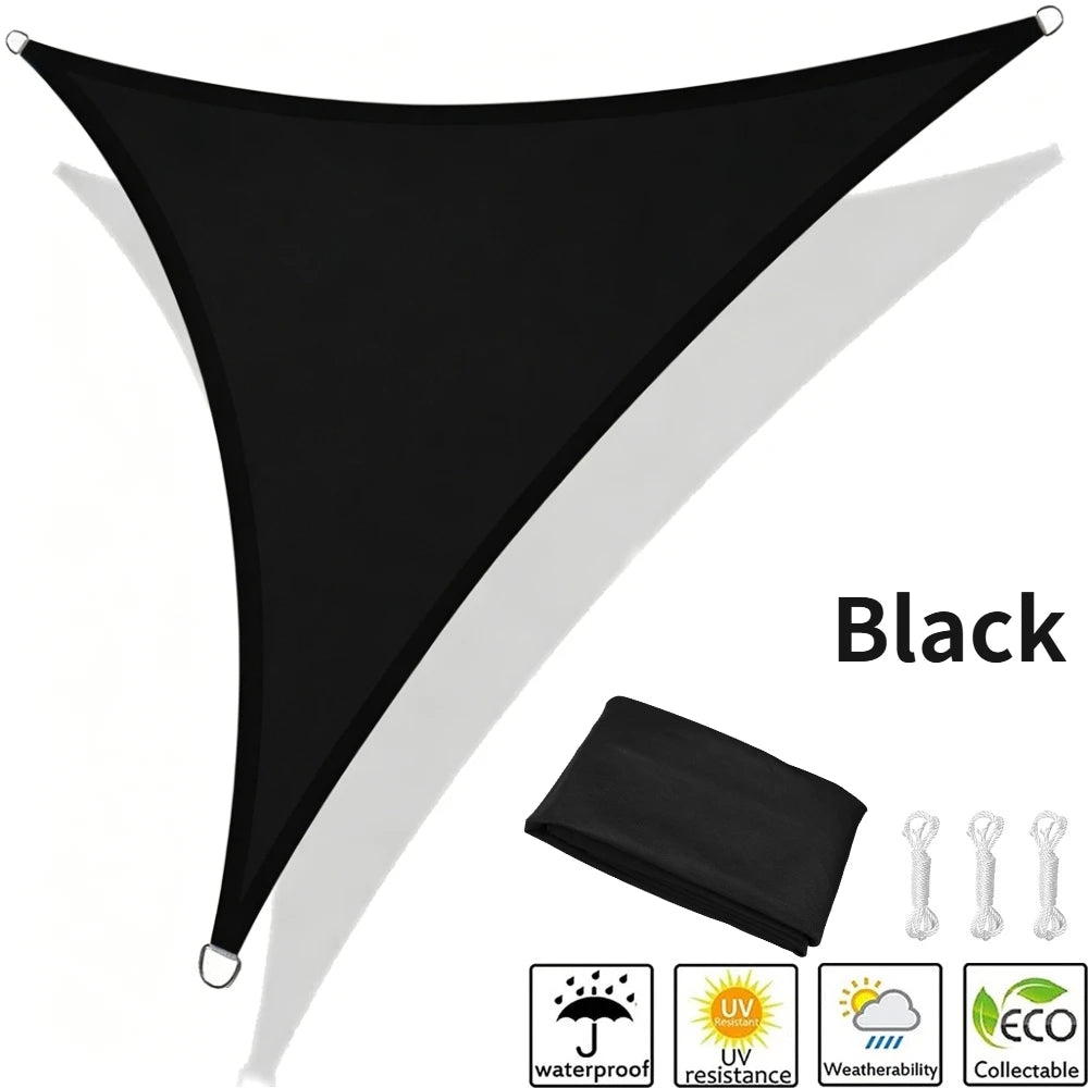 Waterproof Triangle Sun Shade Sail 5x5x5/5x5x7M – 98% UV Block