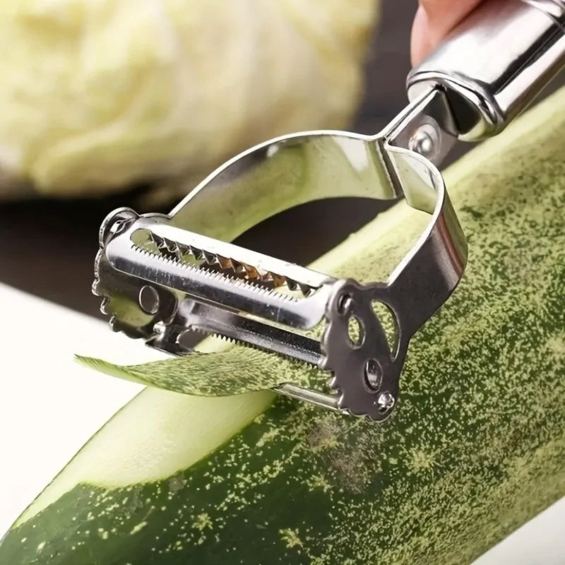 Stainless Steel Vegetable Peeler & Shredder Kitchen Gadget