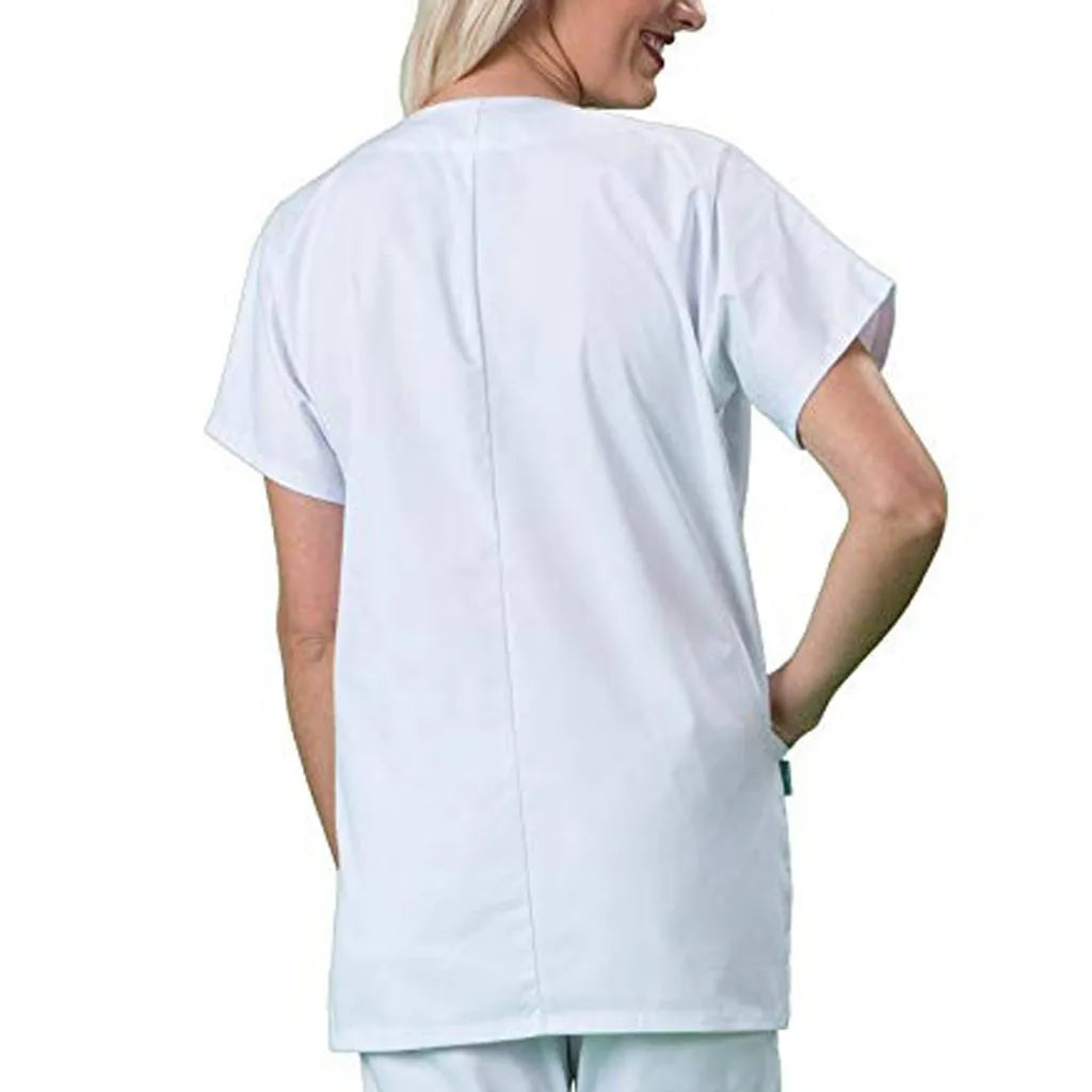 Women's Nurse Scrub Top – Multi-Pocket Medical Uniform