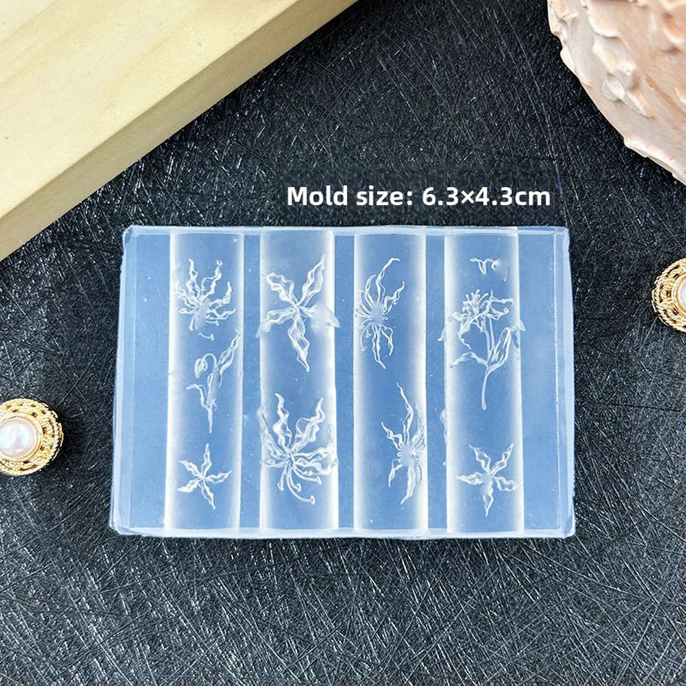 3D Seashell Flower Nail Art Silicone Mold – UV Resin & Gel