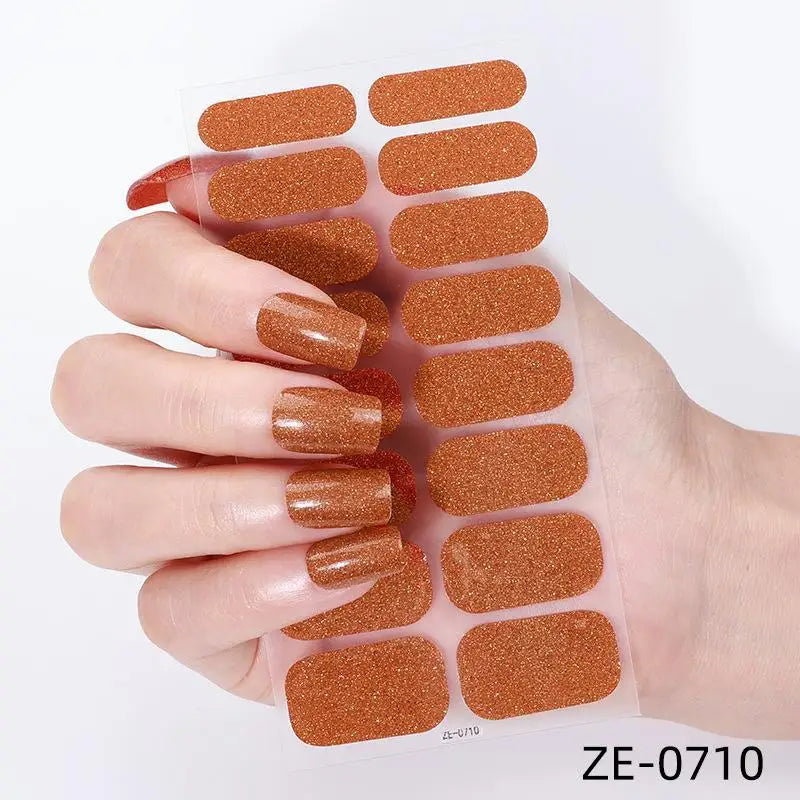 Glitter Self-Adhesive Nail Polish Strips – DIY Nail Wraps