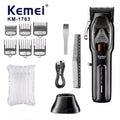 Kemei KM-1763 Professional Rechargeable Hair Clipper 9000RPM