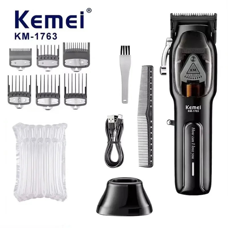 Kemei KM-1763 Professional Rechargeable Hair Clipper 9000RPM
