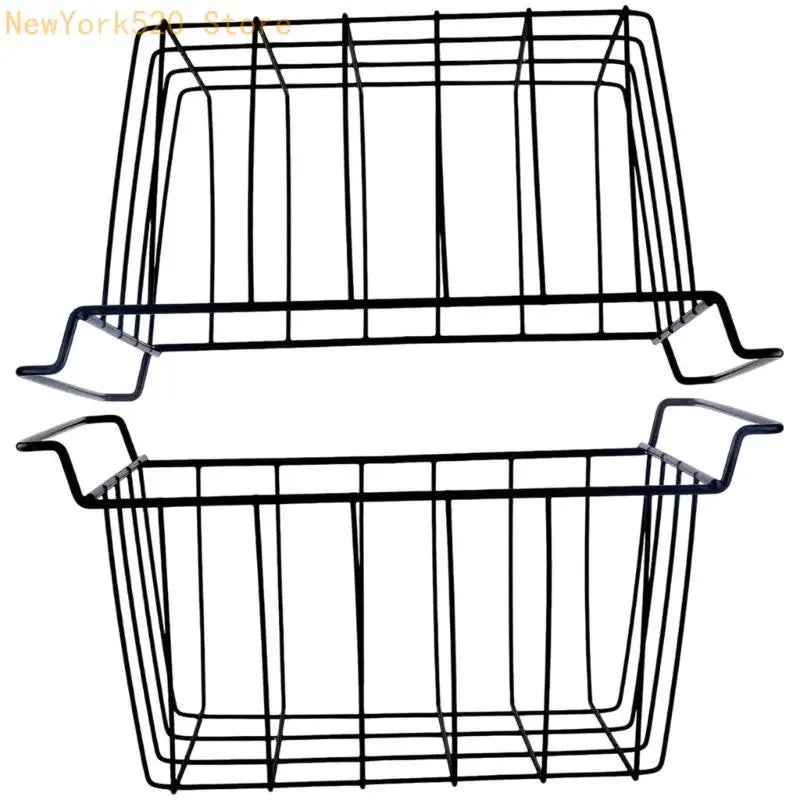 2-Pack Wire Freezer Baskets – Stackable Freezer Organizers