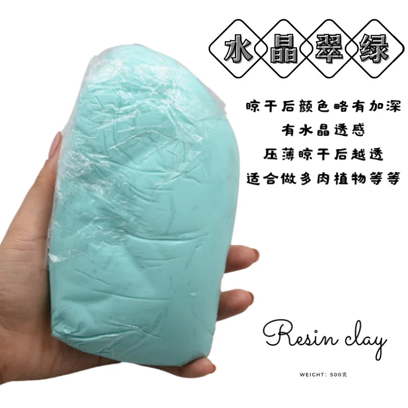 VIBE 500g Crystal Resin Clay – No-Bake DIY Floral Art