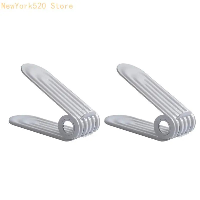2-Pack Adjustable Shoe Stacker Rack – Space-Saving Organizer