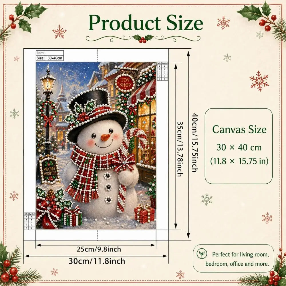 5D Christmas Pearl Diamond Painting Kit – Church 30×40cm