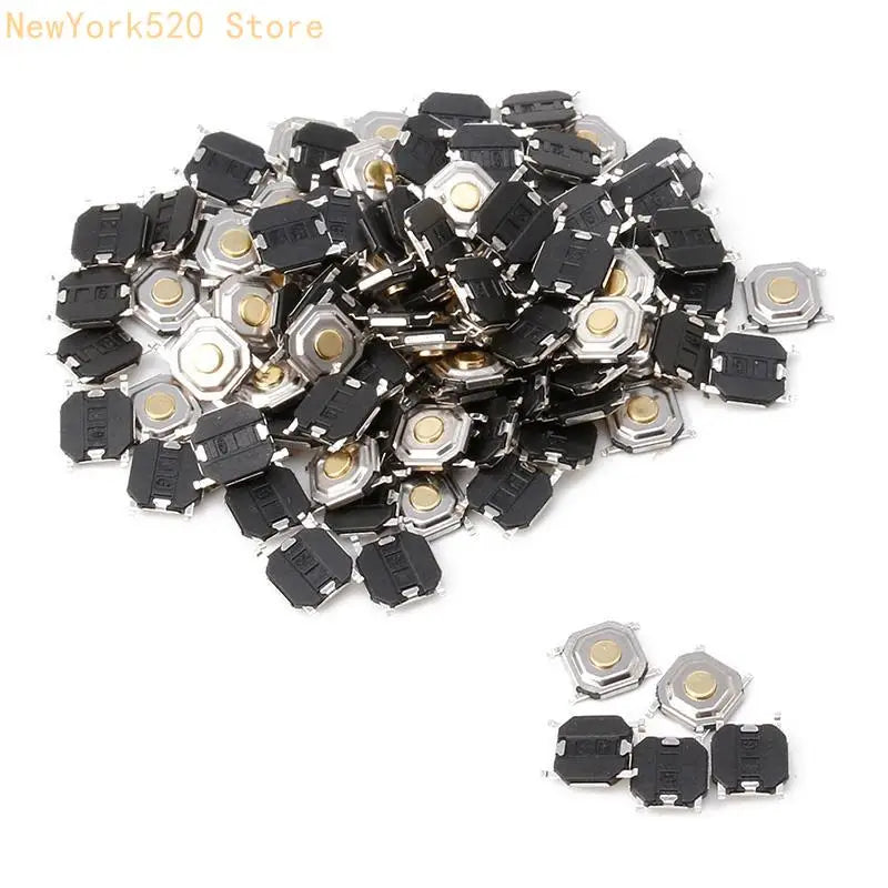 100x Waterproof Momentary Tact Push Button Switch 4-Pin SMT