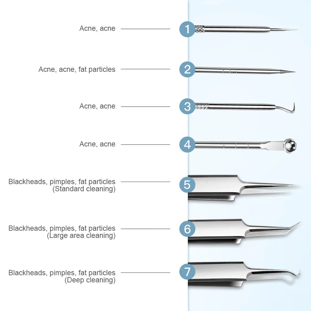 7-Piece Blackhead Removal Facial Cleansing Tool Kit