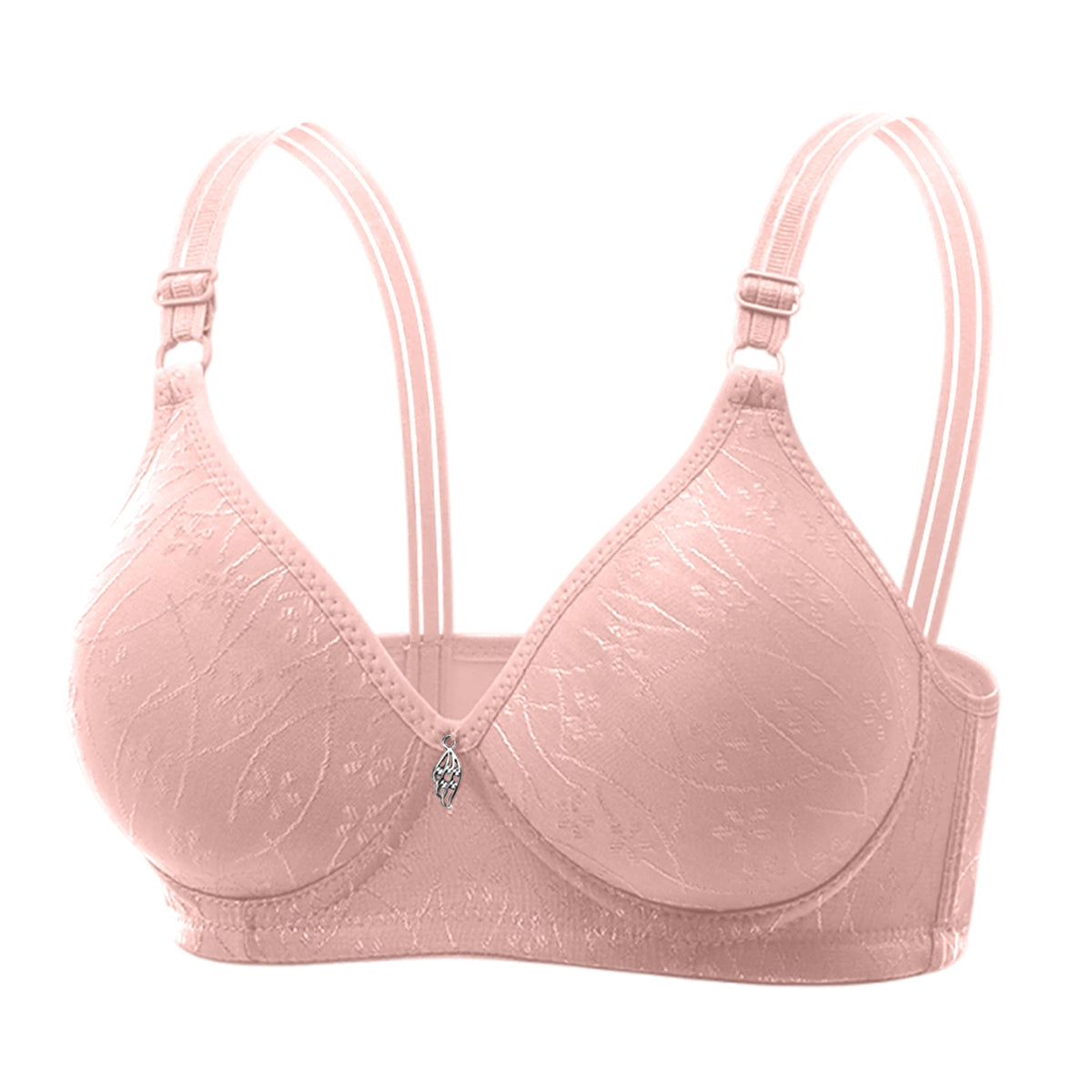 Women's Wire-Free Seamless Bra – Bamboo Charcoal Cup Sizes 36–44