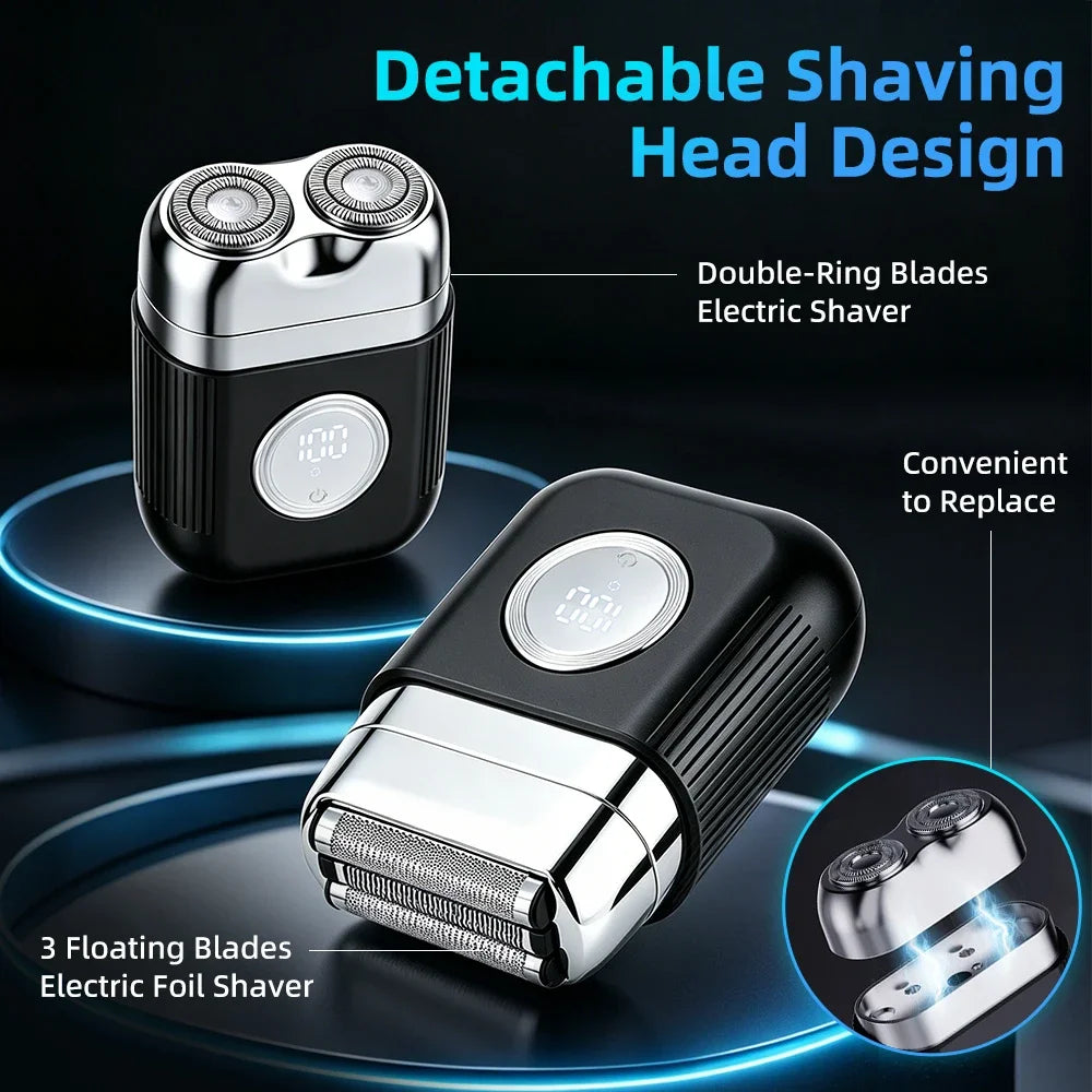 AFDEAL Mini Electric Foil Shaver Men – USB-C, IPX7 Waterproof