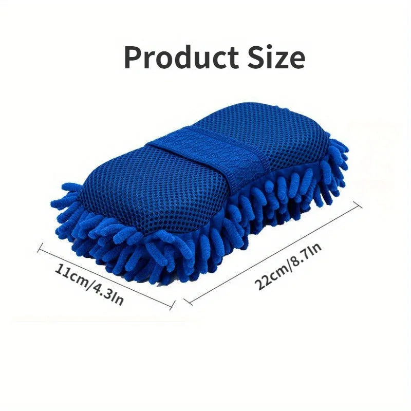Microfiber Car Cleaning Sponge – Auto, Home & Motorcycle