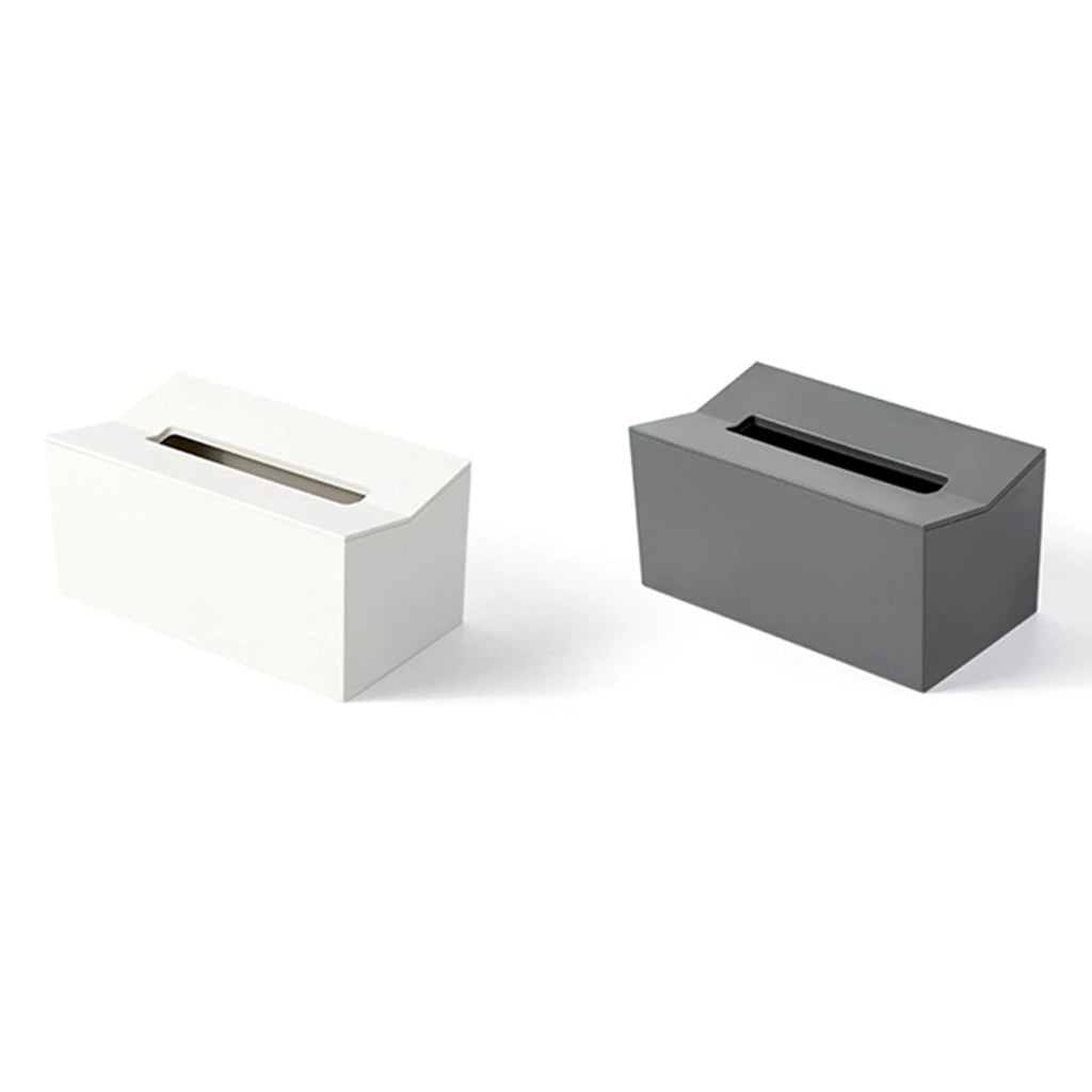 Wall-Mount Tissue Box Cover Napkin Holder White – 4-Pack