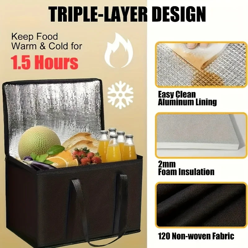 VIBE Insulated Cooler Bag – Portable Aluminum Foil Beverage Bag