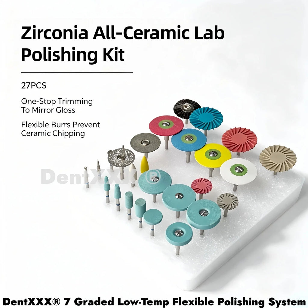 27-Pc Diamond Polishing Tools Kit – Wheels, Discs & Brushes