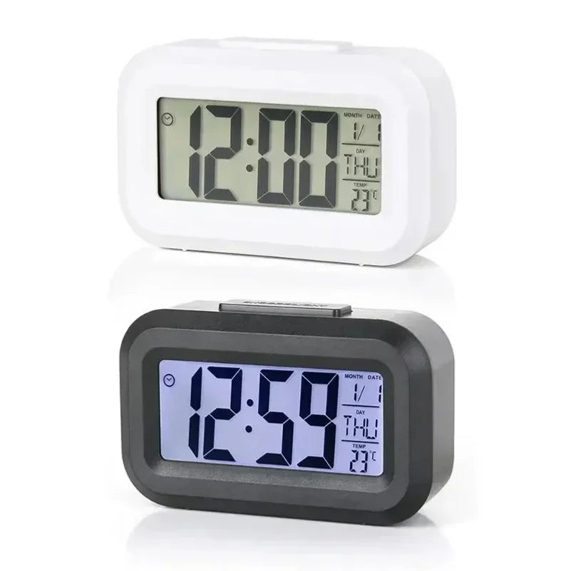 VIBE LED Digital Alarm Clock – Calendar & Temperature Display