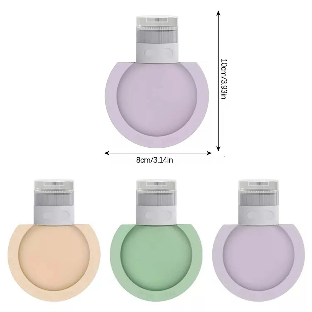 Silicone Travel Dispenser Bottles – Leak-Proof Wide Mouth 3-Pack