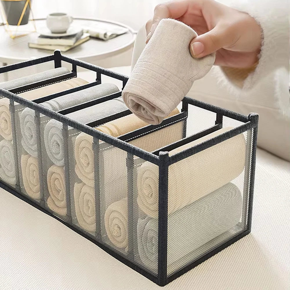 3-Piece Foldable Drawer Organizer – 30-Grid Wardrobe Storage Set
