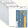 5-Pack Waterproof Transparent Card Holders – PVC Protectors