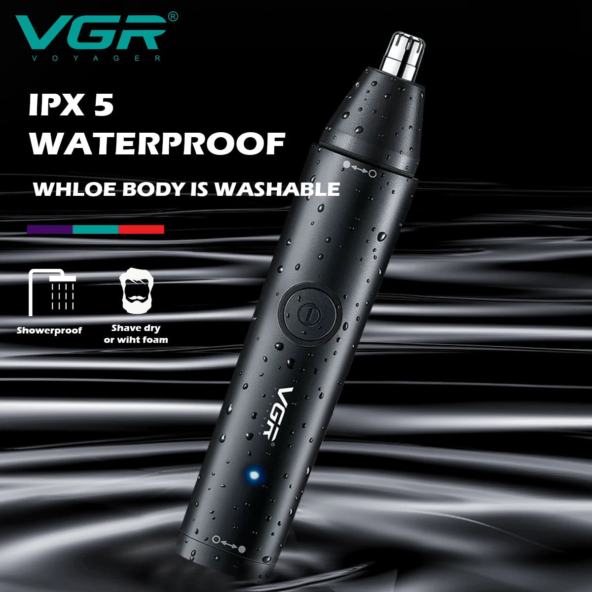 VGR V-613 Rechargeable Nose & Ear Hair Trimmer for Men