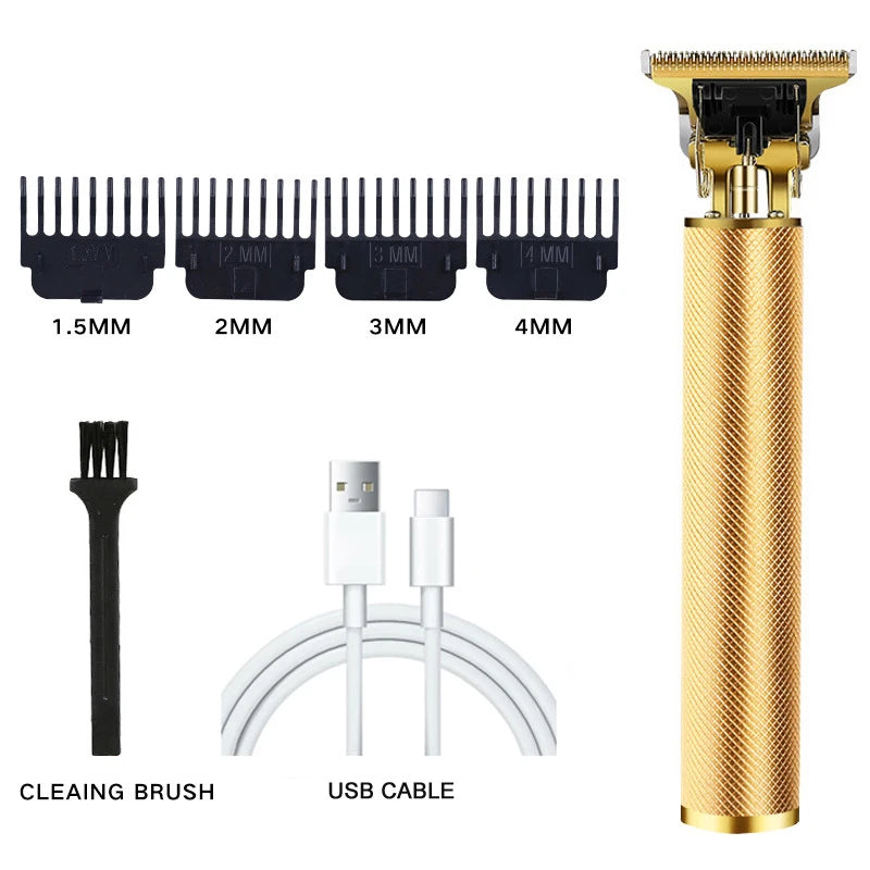 Vintage T9 Rechargeable Hair Clipper & Beard Trimmer for Men