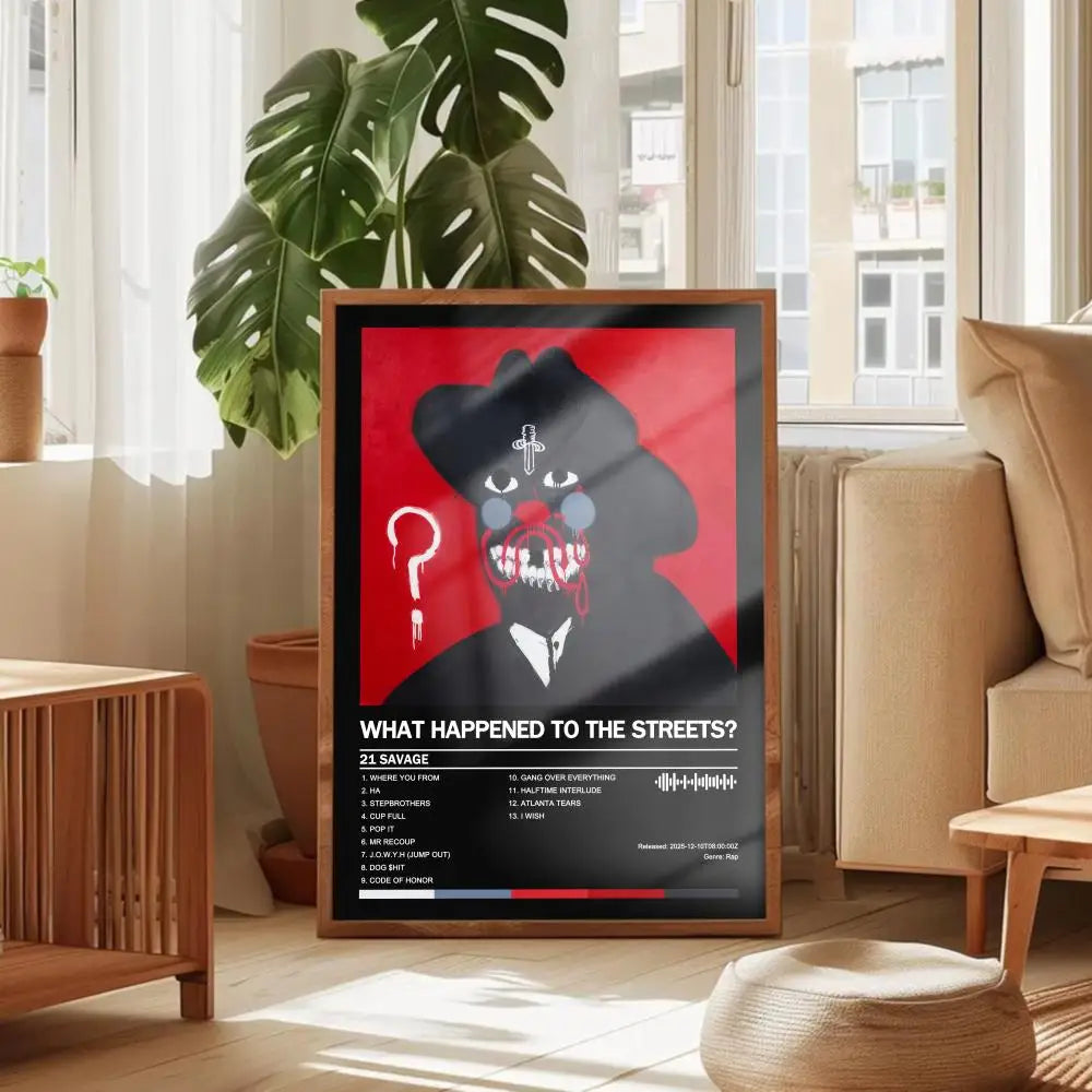 21 Savage Music Poster Canvas Print – Wall Art Home Decor