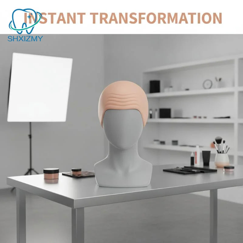 Realistic Latex Bald Cap – Halloween Cosplay Skull Wig Set