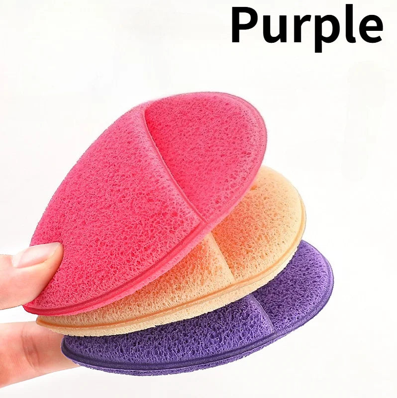 Handheld Facial Cleansing Brush, Sponge Puff & Scrubbing Set