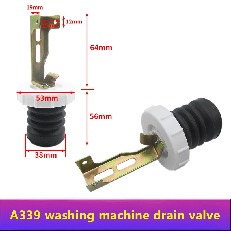 Washing Machine Drain Valve Plug Spool Spring Fitting