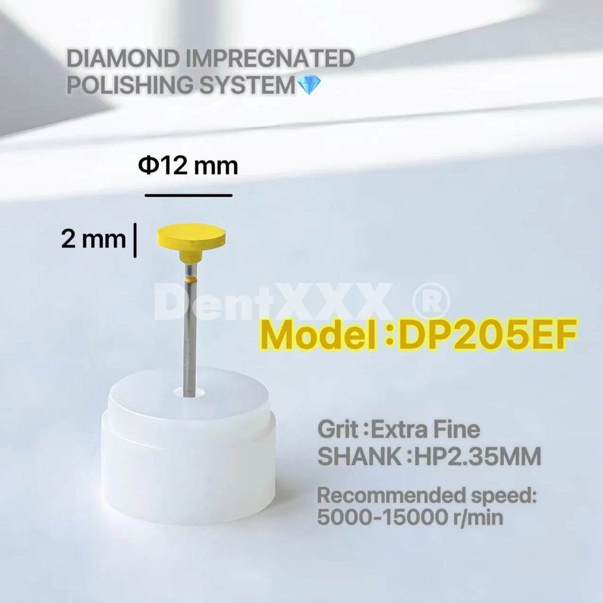 Diamond Rubber Grinding Polisher Heads – Extra Fine Grit