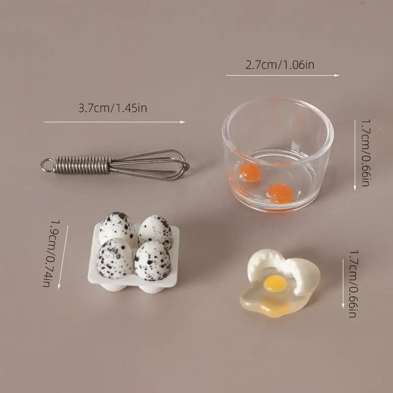 1:12 Dollhouse Mini Frying Pan Kitchenware Set | Kitchen Decor