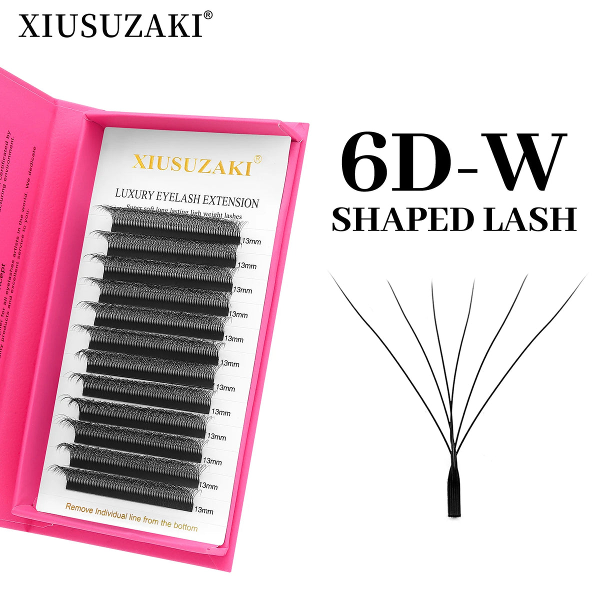 XIUSUZAKI W-Shape Premade Fan Lash Extensions 2D–8D YY