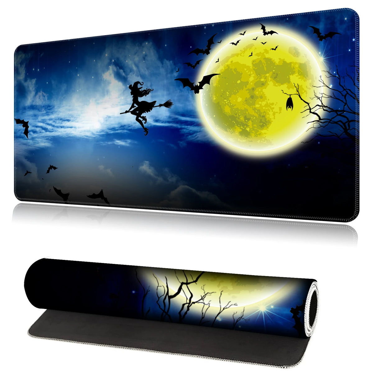 XL Halloween Anime Gaming Desk Mat – Non-Slip Rubber Base